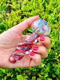 Twisted Glass Pipe-Red