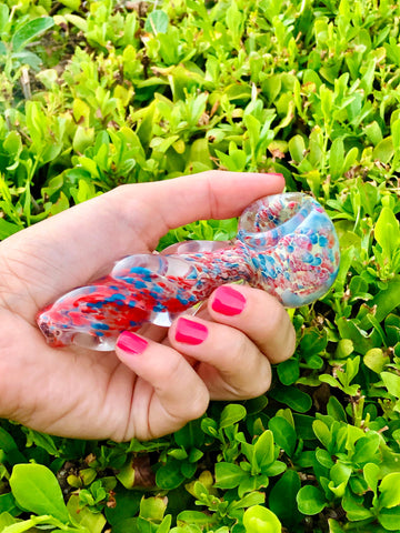 Twisted Glass Pipe-Red